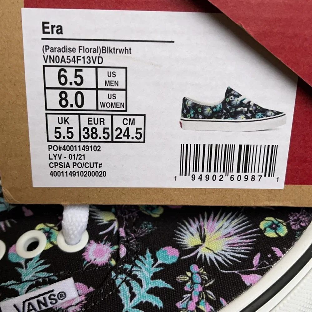 Vans Era Paradise Floral Black/True White WMNS - Picture 16 of 16